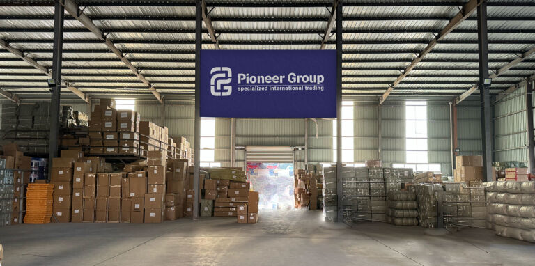 Red flags when sourcing from China — real Pioneer Group branded warehouse in Yiwu