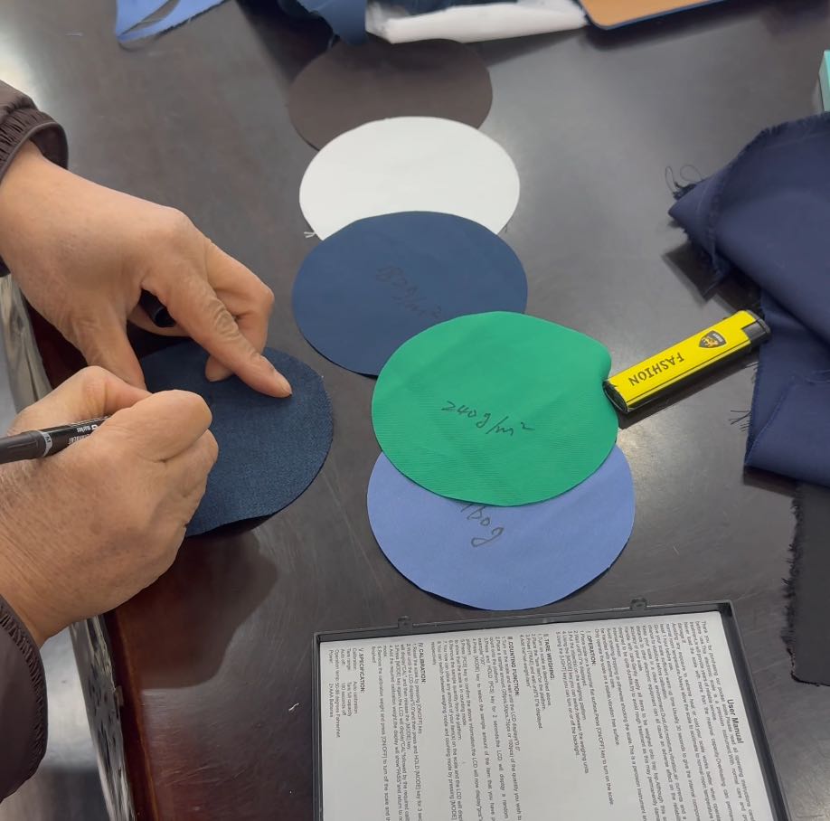 Raw material and pre-production sample inspection at a Chinese factory